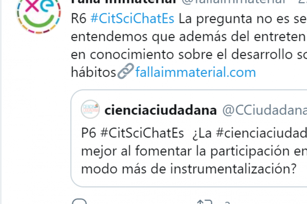 #CitSciChatEs, diálogos en Twitter: una charla sobre ética y ciencia ciudadana