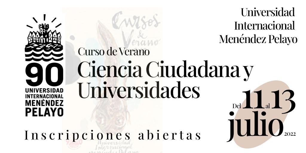 La ciencia ciudadana se reunirá en los Cursos de Verano de Santander con el objetivo de abrir la universidad a la ciudadanía