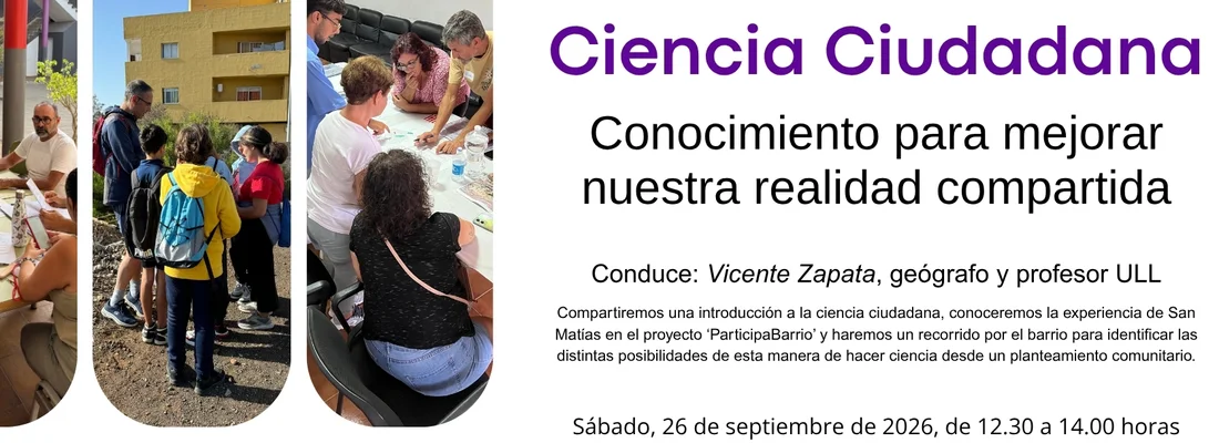 Paseo-taller sobre ciencia ciudadana con acento comunitario