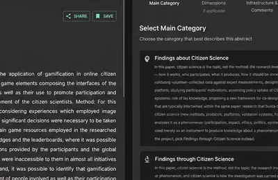 Taller en línea: clasifica la investigación sobre ciencia ciudadana en educación
