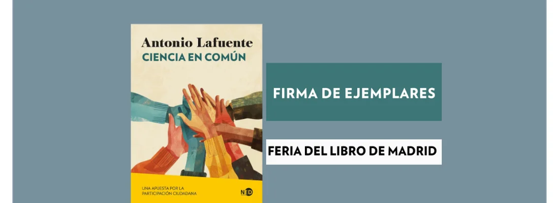 Antonio Lafuente en Feria del Libro de Madrid