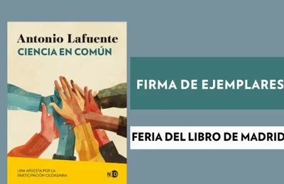 Antonio Lafuente en Feria del Libro de Madrid