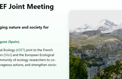 Congreso europeo de ecología: AEET, Sfe2 & EEF Joint Meeting 2027 (20-24 September 2027, Zaragoza)